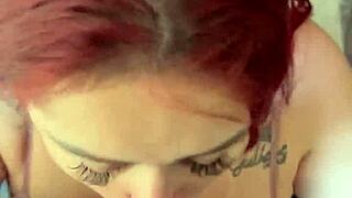 pretty sub flashes huge cock then gags on deepthroat face fuck in public toilet