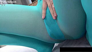 innocent little 18yo elis gets wet pissing on dildo while toying puffy pussy close up