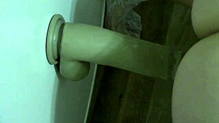 wanna see this hairy russian anus gape from big dildo in heels and stockings?