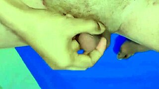 femboy struggles to harden limp micro penis its just impotent