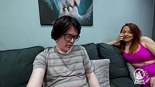 nerd pervert scores bbgg with marie scarlett and tilly jackson!!