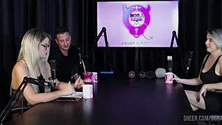 check out mary red queen's wild bora cast clips with bruna carlos in sheer red