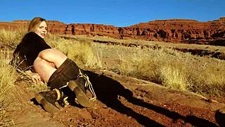 whippin' big-ass blonde's hole then rough anal in dirt n' piss... rebel rhyder bdsm outdoors