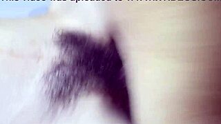 watch cum blast hairy milf pussy during homemade missionary fuck