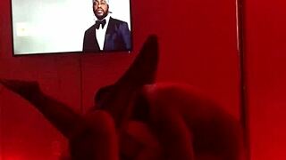 Sexy Ebony Lesbians Finger Strap And Trib To Wild Orgasms!