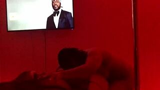 Sexy Ebony Lesbians Finger Strap And Trib To Wild Orgasms!