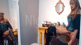 smoking hot skinny latina lesbians lick tight wet pussies in juicy oral pov 🔥👅💦