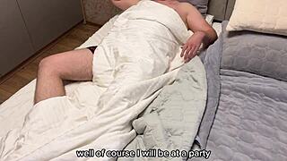 heart pounding as i fill unfaithful stepmom's mouth with cum before her christmas party