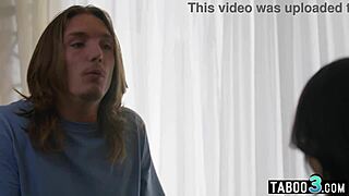 Perv stepbro shuts asian teen stepsis Lulu Chu's mouth with dick?