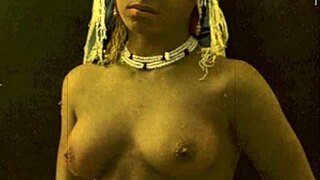 retro hairy women outdoors in interracial vintage porn world