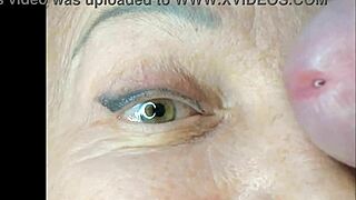 drunk milf begs for extreme close-up eye cumshot in bedroom frenzy