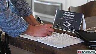 Gracie Jane's tgirl cock pounds client's tight hole hard?