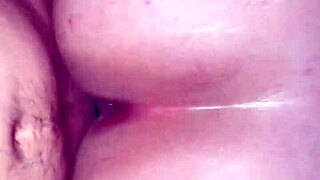 Doggy anal creampie pounds latina teen during her period days!