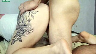 brunette begs to lick her ass then fuck tight asshole hard bareback