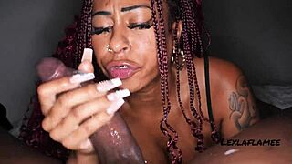 ebony latina bodybuilder with accent gets nasty bareback fucked by huge black cock barefoot pov😩