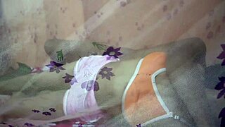 Desi indian college girl rides boyfriend cowgirl in hostel foreplay
