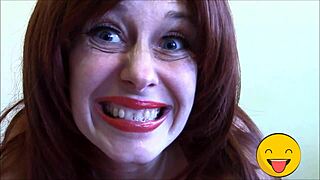 who's ready for this horny fetish queen's wild tongue action? 