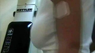 INES CUDNA RIPS CLOTHES OFF DURING INTENSE NAKED WORKOUT STRIPTEASE!