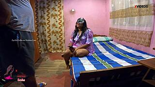 Indian stepmom aarohi eesha moans for massage turning to pussy pound full flick