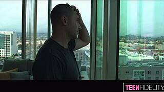 james deangelo cheats on wife using maya's tight teen pussy at wedding vows.