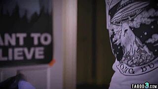 wanna see nerd pound busty milf then she straps him hard?