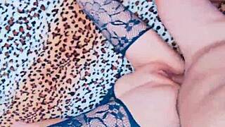 damn her chest heaves legs shake in lingerie as milf takes it pov!