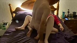 boyfriend away so i fuck step cousin's monster cock and natural tits