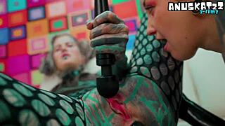 damn these inked goth girls fisting latex deep squirtin everywhere intimate