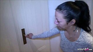 Drunken German MILF Neighbor Fucks Massive Black Cock Doggystyle While Friend Watches