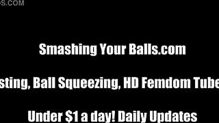 kick those balls hard cuz mistress commands it 😂👊