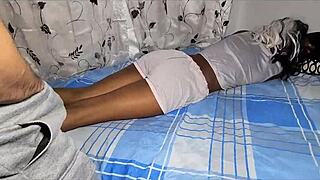 hot hijastra's BIG ASS rides daddy in homemade taboo fantasy