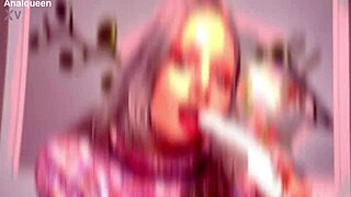 bold vibrator buzzes babe to explosive blowjob orgasm