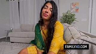 Indian stepdaughter pounds new stepdad's cock hardcore - jasmine sherni