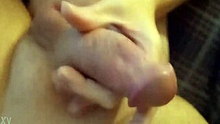 Suggestive bedroom couple teases wet desires