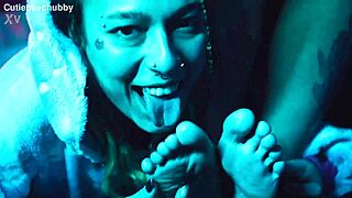 Ever tickled a lesbian friend's feet then her pussy?