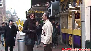 blonde amsterdam hooker bends over for deep doggystyle pounding