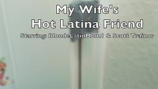curvy latina milf blondelatinmom1 deepthroats my big cock homemade 1of3