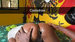 whoa that anal plug stretches african asshole wide 😲🔥