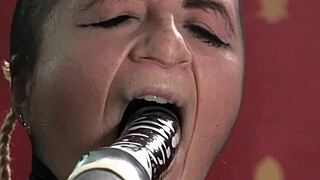 Submissive Babe's Spanking Turns into Brutal Dildo Punishment Torment