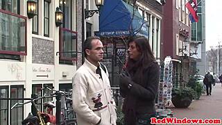 blonde amsterdam hooker bends over for deep doggystyle pounding