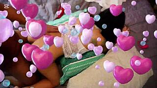 juicy latina milf on webcam takes hard doggystyle pounding ending in creampie