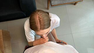 Teen Blonde Deepthroats POV for Free Rent Moaning