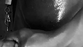 Whoa that massive BBC strokes huge and throbs wild 💦🍆
