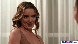 Petite Milf Footfucks Blonde Neighbor's Juicy Pussy Wet!