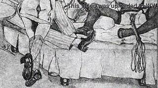 Vintage erotic art captures antique passion