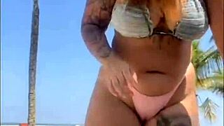 Shocked But Sucked Beach Stranger's Cock After Ass Slap