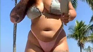 Shocked But Sucked Beach Stranger's Cock After Ass Slap