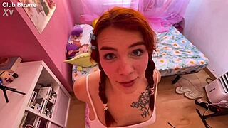 young trans deepthroats japanese monster cock backstage cum swallow