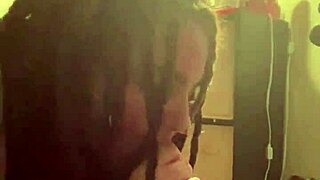 gaknasty slurps big black cock from gakworld in nasty interracial blowjob