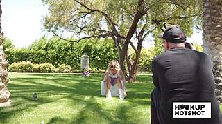 BTS Petite Jesse Pony Flashes Tits In Steamy Photoshoot